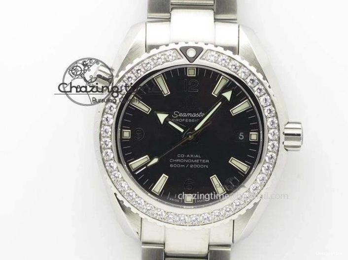 0224 FlexibleFit Aqua Terra 150M SS VSF 1:1 Best Edition Black Wave Textured Dial RG Hand on SS Bracelet A8500 Super Clone 8032